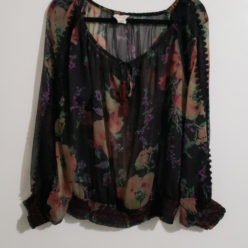 Ralph Lauren blouse,  L with flowers design